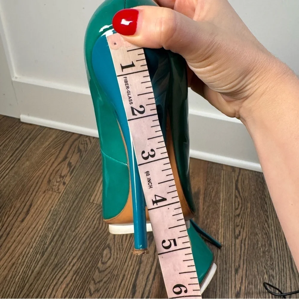 Giuseppe Zanotti Basic Platform Turquoise Pumps size 40/10